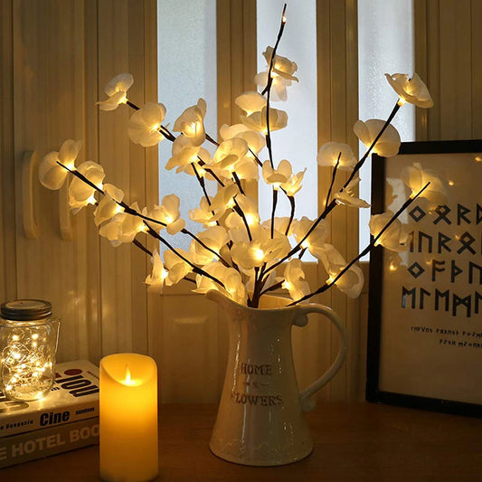 73 CM 20 LEDs Christmas Decor Light Simulation Orchid