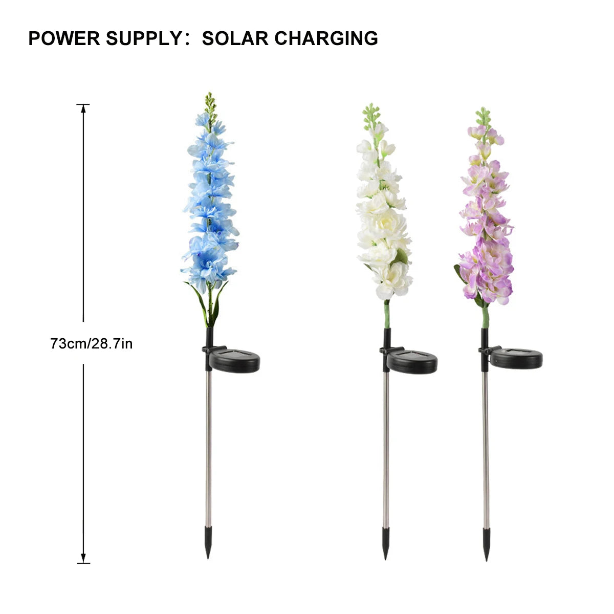 Solar Garden Lights, upgraded waterproof solar flower light