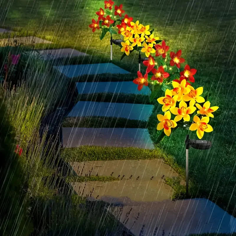 Solar Lights Outdoor Garden Decorative Flowers Waterproof