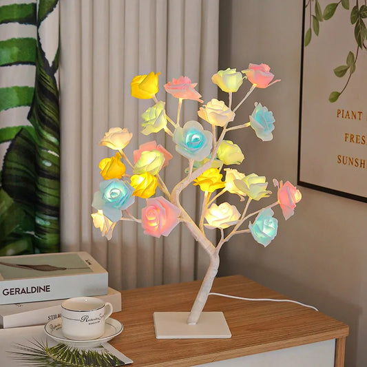 36LED/108LED Table Lamp, Rose Light String, Tree