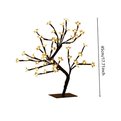 LED Night Light Mini Christmas Tree Copper Wire Garland