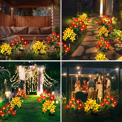 Solar Lights Outdoor Garden Decorative Flowers Waterproof
