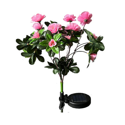 Waterproof LED Azalea Flower Solar Lights Outdoor