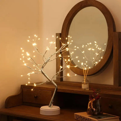 108 LED Tabletop Bonsai Tree Light With Remote Night