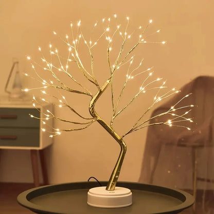 108 LED Tabletop Bonsai Tree Light With Remote Night