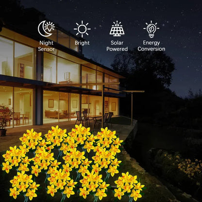 Solar Lights Outdoor Garden Decorative Flowers Waterproof