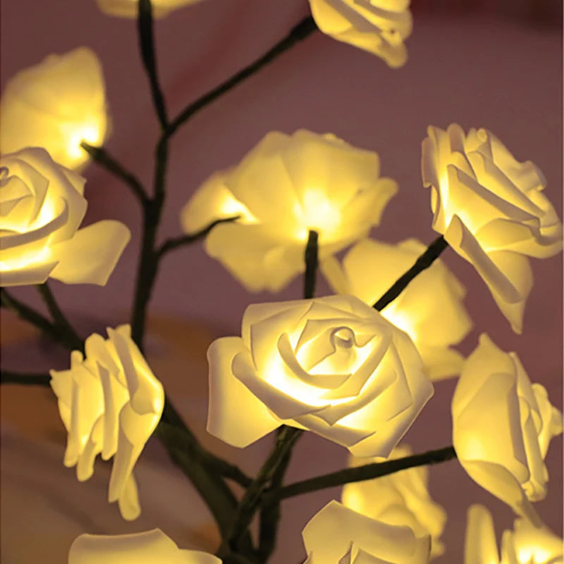 36LED/108LED Table Lamp, Rose Light String, Tree
