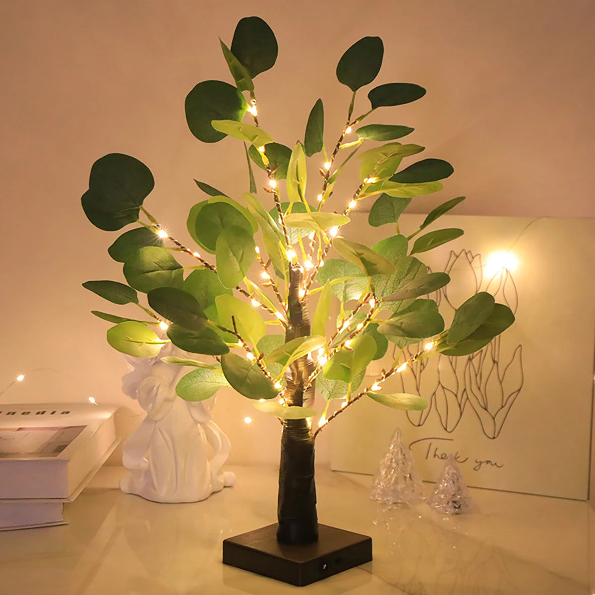 1 pc enchanting eucalyptus birch tree lights, fairy lights,