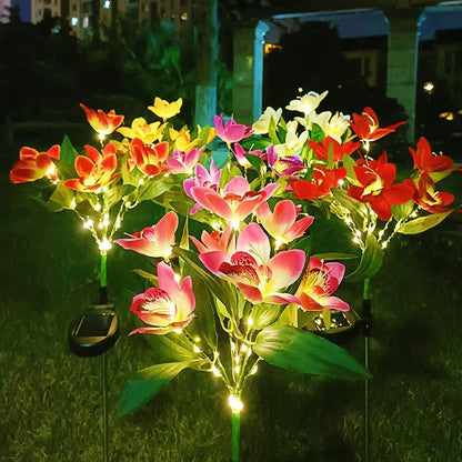 Solar Lights Outdoor Garden Decorative Flowers Waterproof