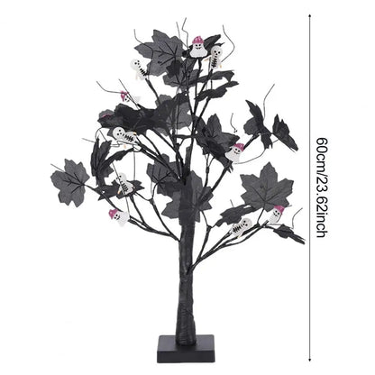 24 Inches Halloween Tree with Light LED Glowing Tree