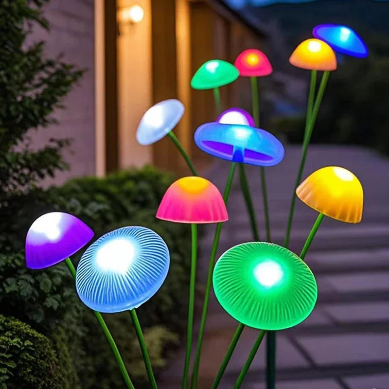 Solar LED Jellyfish Sway Lights Garden Decor Waterproof