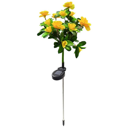 Waterproof LED Azalea Flower Solar Lights Outdoor
