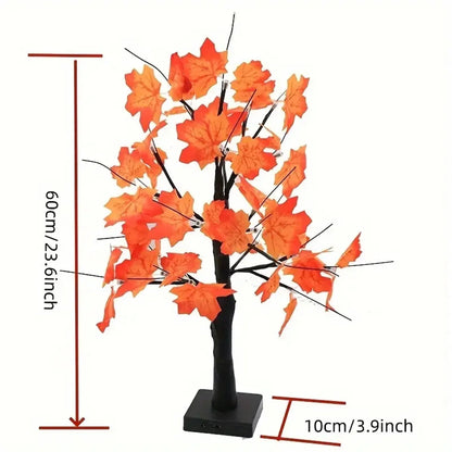 LED Maple Leaf Tree Night Light USB&Battery Thanksgiving