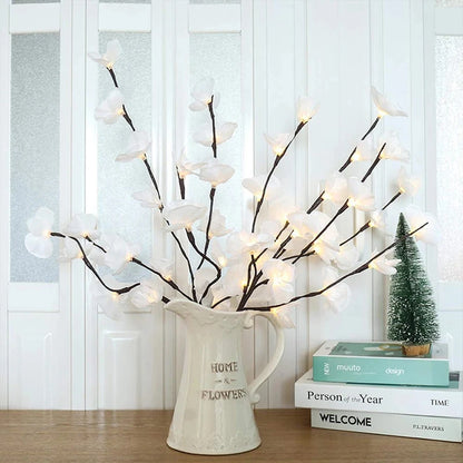 73 CM 20 LEDs Christmas Decor Light Simulation Orchid