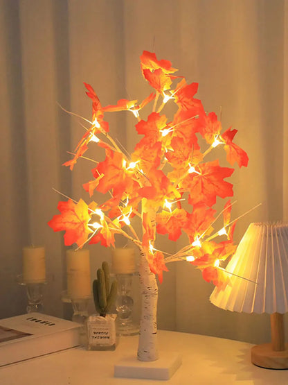 Simulated birch tree adjustable tree light suitable for living room