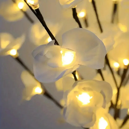 1pc Flowers Branchs Lights Artificial White Phalaenopsis