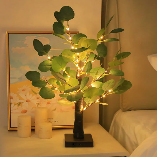 1 pc enchanting eucalyptus birch tree lights, fairy lights,