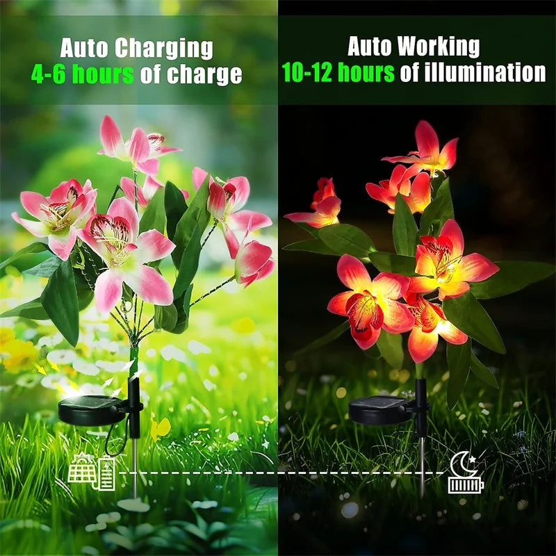 Solar Lights Outdoor Garden Decorative Flowers Waterproof
