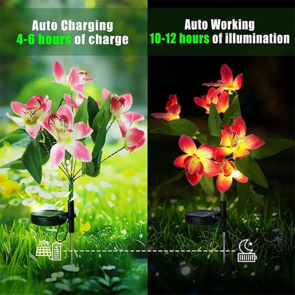 Solar Lights Outdoor Garden Decorative Flowers Waterproof