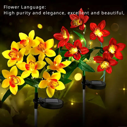 Solar Lights Outdoor Garden Decorative Flowers Waterproof
