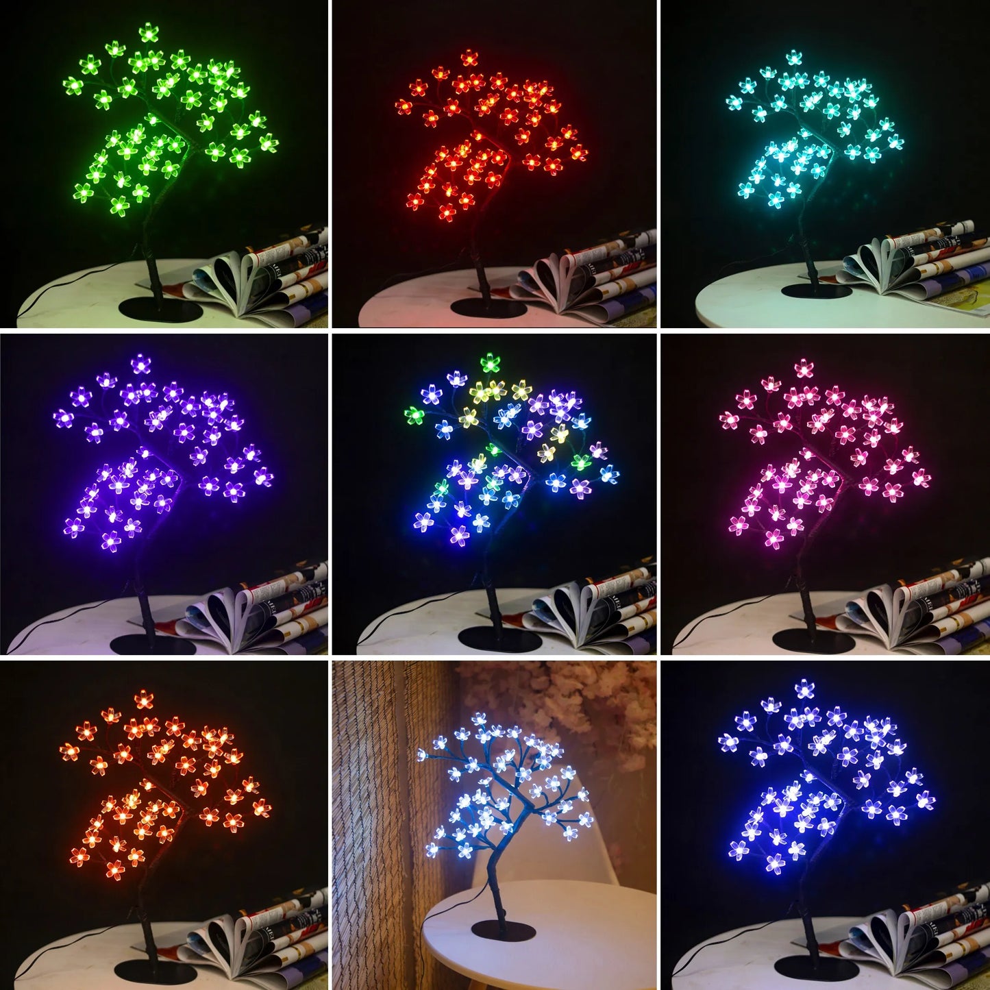 Cherry Blossom Tree Light,17inch 40LED Lighted Tabletop