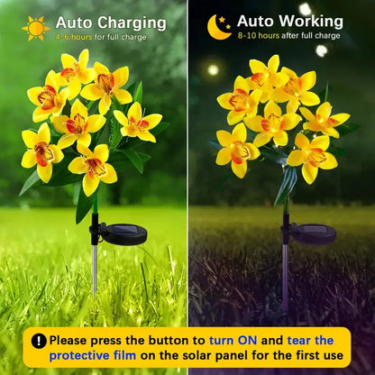 Solar Lights Outdoor Garden Decorative Flowers Waterproof