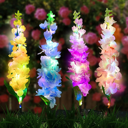 Solar Garden Lights, upgraded waterproof solar flower light