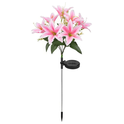 Lily Flower Solar Outdoor Light Ip65 Waterproof Solar