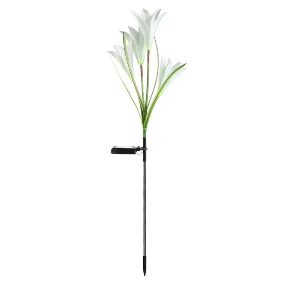 Lily Flower Solar Outdoor Light Ip65 Waterproof Solar