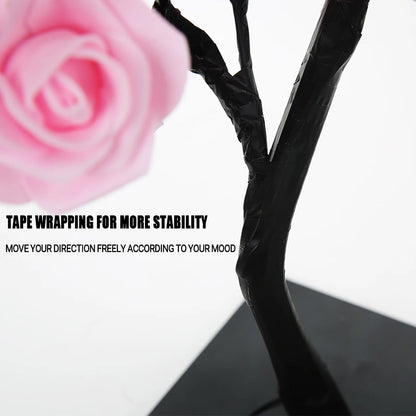 LED Table Lamp Rose Flower Tree USB Night Lights