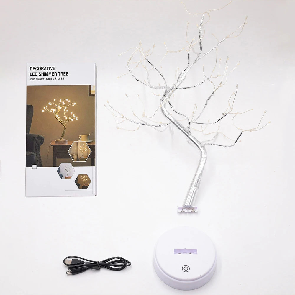 Desk Top Tree Light, , Decorative108 LED Lights USB Or