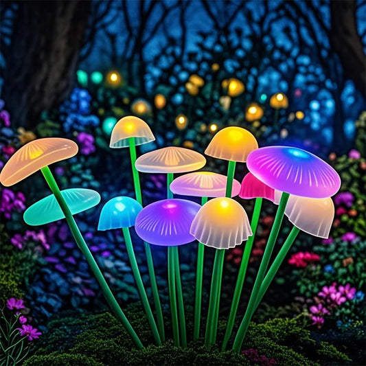 Solar LED Jellyfish Sway Lights Garden Decor Waterproof