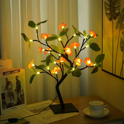 LED Peach Blossom Plum Blossom Tree Lamp Interior