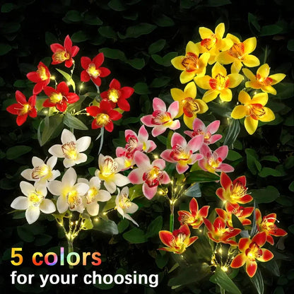 Solar Lights Outdoor Garden Decorative Flowers Waterproof