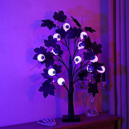 24 Inches Halloween Tree with Light LED Glowing Tree
