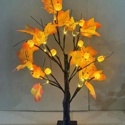 24 Inches Halloween Tree with Light LED Glowing Tree