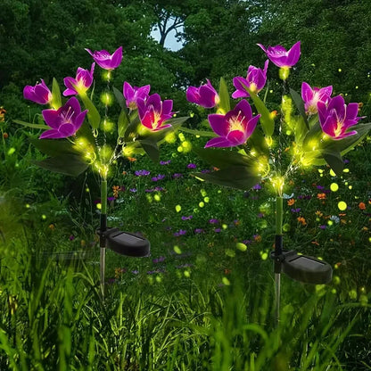 Solar Lights Outdoor Garden Decorative Flowers Waterproof