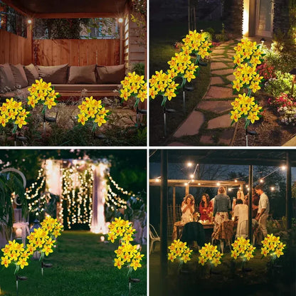 Solar Lights Outdoor Garden Decorative Flowers Waterproof