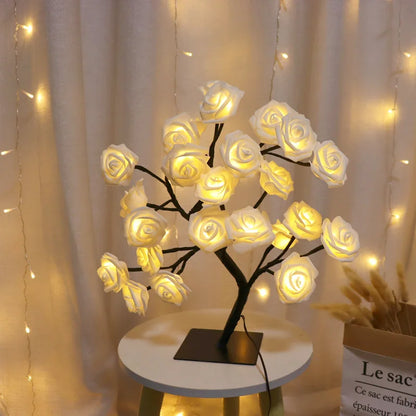 36LED/108LED Table Lamp, Rose Light String, Tree