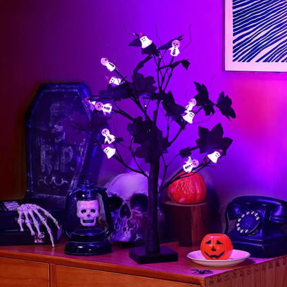 24 Inches Halloween Tree with Light LED Glowing Tree