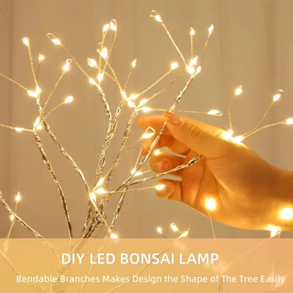 108 LED Tabletop Bonsai Tree Light With Remote Night