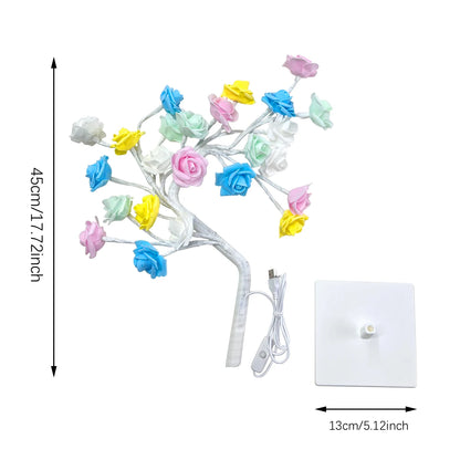 36LED/108LED Table Lamp, Rose Light String, Tree