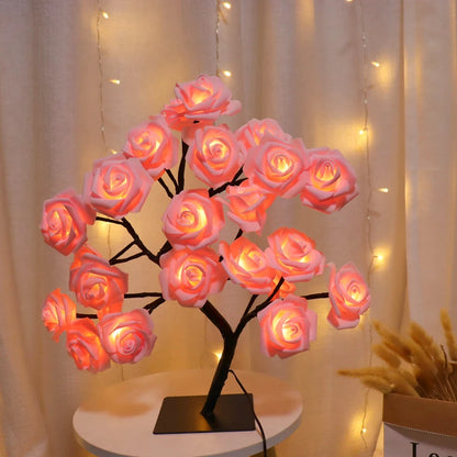 36LED/108LED Table Lamp, Rose Light String, Tree