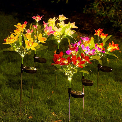 Solar Lights Outdoor Garden Decorative Flowers Waterproof