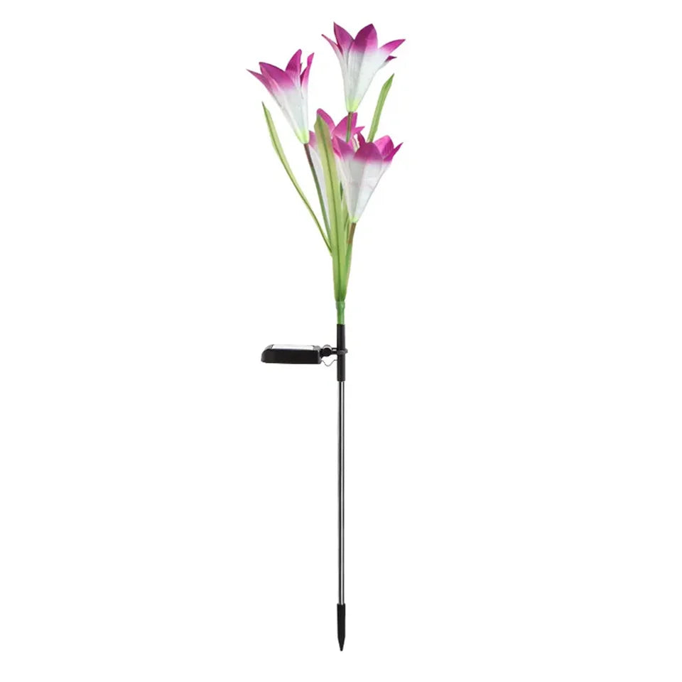 Lily Flower Solar Outdoor Light Ip65 Waterproof Solar