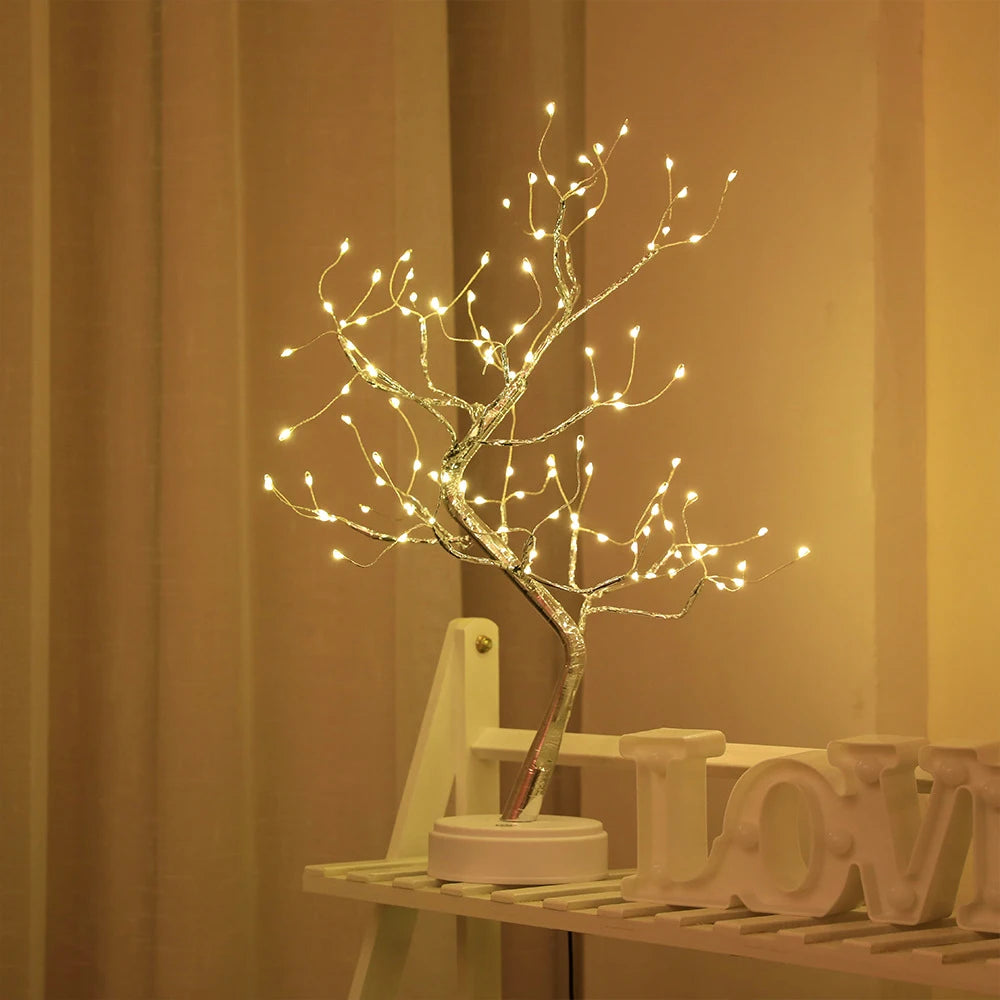 Desk Top Tree Light, , Decorative108 LED Lights USB Or