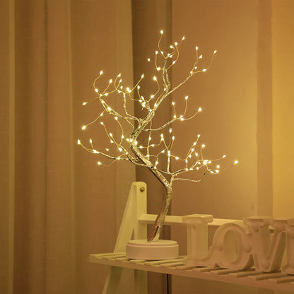Desk Top Tree Light, , Decorative108 LED Lights USB Or