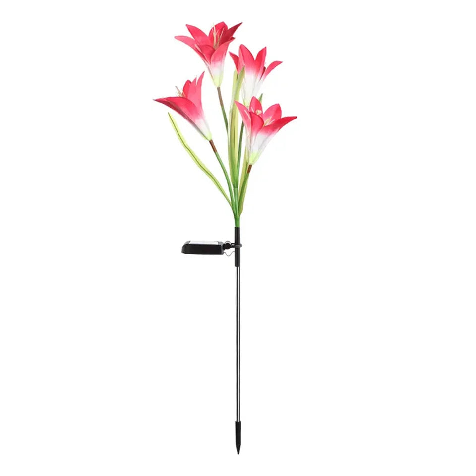 Lily Flower Solar Outdoor Light Ip65 Waterproof Solar