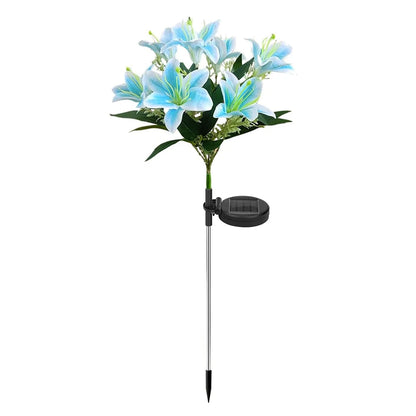 Lily Flower Solar Outdoor Light Ip65 Waterproof Solar