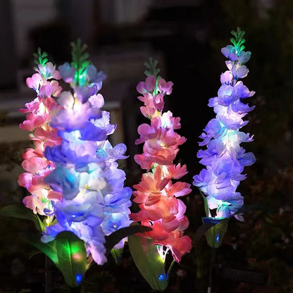 Solar Garden Lights, upgraded waterproof solar flower light
